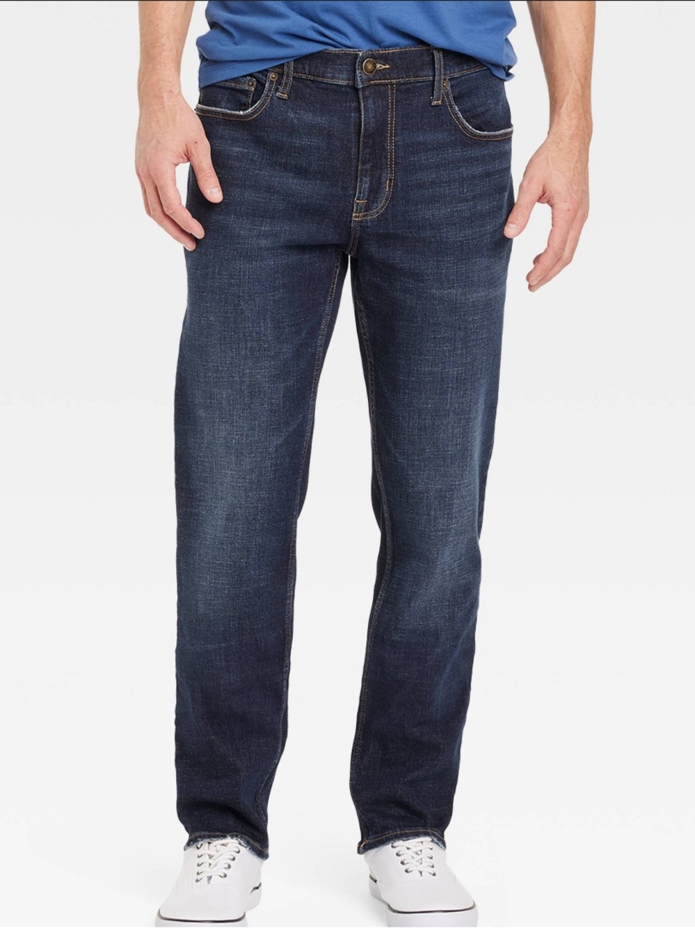Goodfellow & Co Men's Dark Blue Straight Jeans